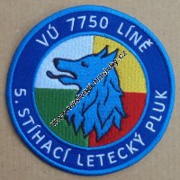 Nášivka 5. Stíhací letecký pluk Líně VÚ 7750 Nášivka 5. Stíhací letecký pluk Líně VÚ 7750